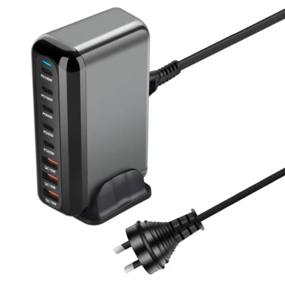 GaN Charger Multi USB Ports Desktop Charging Station Quick Charge For iPhone Huawei Xiaomi Samsung MacBook Type C PD Charger - Image 8