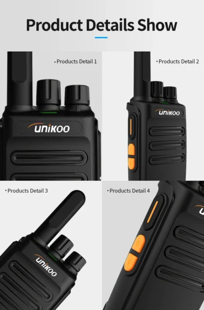 Unikoo UK235 Walkie Talkie 2 pcs Portable Handheld Radio Wireless Set Two Way Radio Station Comunicador Transceiver - Image 19