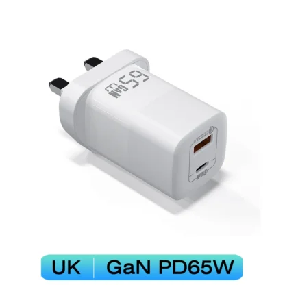 UGOURD PD 65W GaN Fast Charger Power Adapter With USB A and Type C Quick Charge UK EU US Plug For iPad MacBook Air Laptop iPhone - Image 11