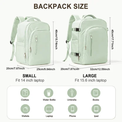 Laptop Bag Travel Backpack for Women Large Capacity Easyjet Carry-Ons 45x36x20 Backpack Ryanair 40x20x25, Men's Cabin Backpack - Image 12