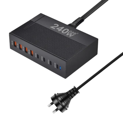 240W Desktop GaN Charger 8-port USB Type C PD Fast Multiple Usb Mobile Phone Quick Charger For Iphone 16/15/14 Samsung Xiaomi - Image 15
