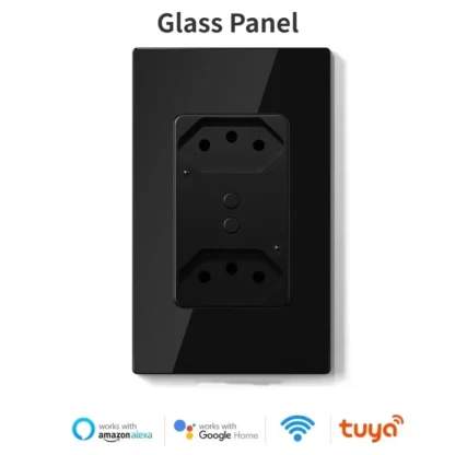 Melery Brazil WiFi Smart Life Wall Socket USB Tuya Electrical Plug Outlet PC/Glass Panel Whole House by Alexa Google Home - Image 10