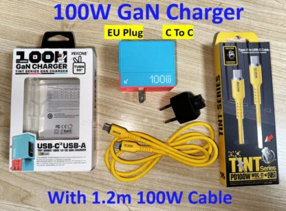 WEKOME GaN 100W Charger High Speed Fast Charging Type C Charger for Xiaomi 13 Samsung s23 ultra iPhone 15 pro max Macbook Pro - Image 8