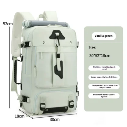 Large capacity men's backpack with high-end feel, travel backpack, sports outdoor luggage bag, mountain climbing bag, waterproof - Image 7