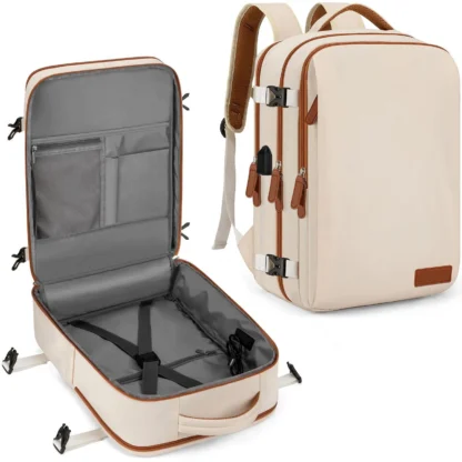 Travel Backpack 40x20x30 Cabin Plane Waterproof Expandable Weekender Laptop With USB Port Ryanair Carry-On Women Men Backpack - Image 6