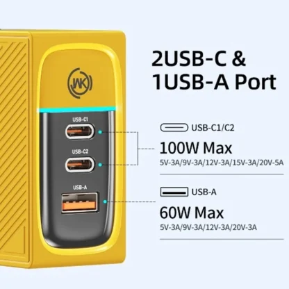 WEKOME GaN 100W Charger High Speed Fast Charging Type C Charger for Xiaomi 13 Samsung s23 ultra iPhone 15 pro max Macbook Pro - Image 5