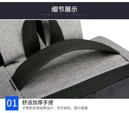 Men's Fashion Multifunctional Computer Backpack Large Capacity Waterproof Fabric Unisex Business Duty Backpack Shoulder Oxford F - Image 20