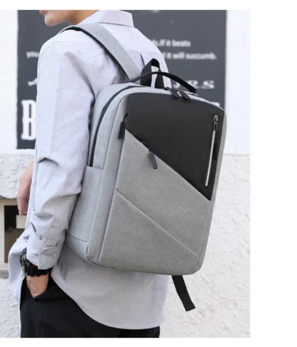Mens Business Backpack Waterproof Laptop Bag Large Capacity Stylish Anti Theft Daypack for Work Office College Travel - Image 30