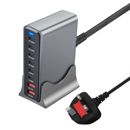 670W GaN Charger 6 In 1 Desktop Charging Station 140W PD3.1 PD USB Charger For MacBook iPhone Samsung Huawei Xiaomi Fast Charger - Image 10