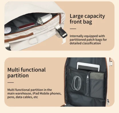 Travel Backpack 40x20x30 Cabin Plane Waterproof Expandable Weekender Laptop With USB Port Ryanair Carry-On Women Men Backpack - Image 21