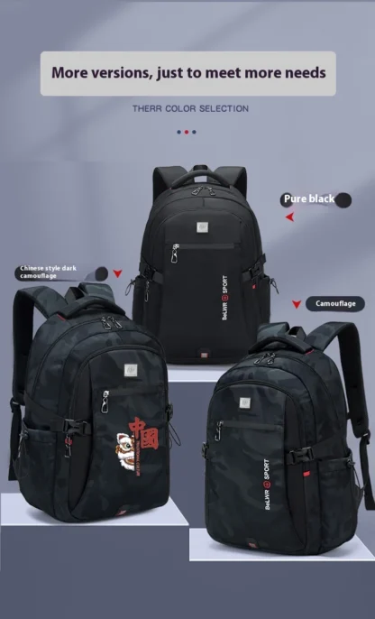 Manufacturer direct sales backpack men's computer bag lightweight business leisure travel large capacity backpack high school un - Image 29