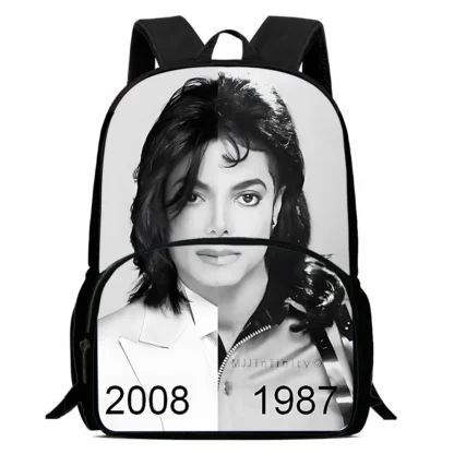 Michael Jackson Kids Backpacks Boys and Girls Student Birthday Gift Child School Bags Large Capacity Camping Durable Rucksack - Image 8