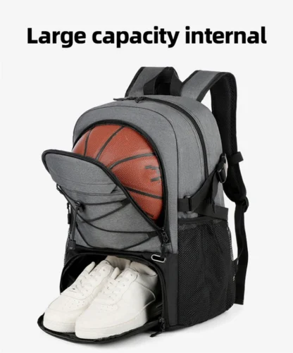 Sports Basketball Backpack Commuting Hiking Trekking Camping Bag Shoes Pocket Outdoor Travel Soccer Gym Football Schoolbag - Image 13