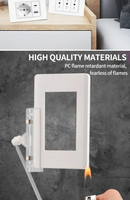 118 PC Panel Chile Plug 16A Smart Wall Socket USB Type-C 20W Fast Charging Home Office Italian EU Power Outlet White Retardant - Image 28