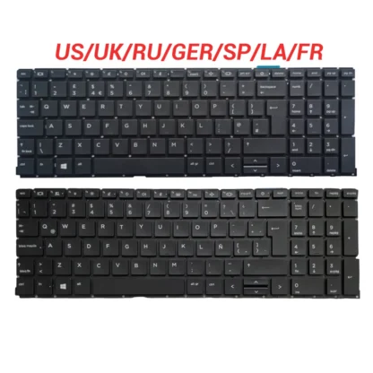NEW For HP 455 450 G8 G9 655 650 G8 G9 Russian/US/UK/Spanish/Latin/French laptop keyboard backlight/NO backlight