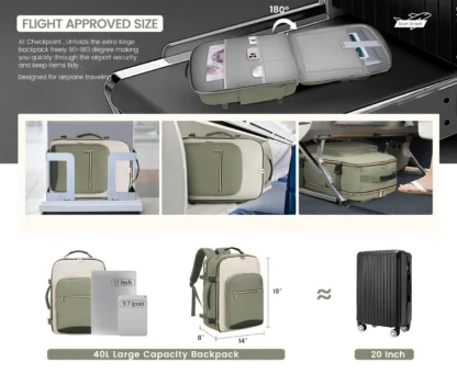 New Simple and Versatile Large Capacity Multi functional Travel Convenient Travel Essential Travel Backpack - Image 23