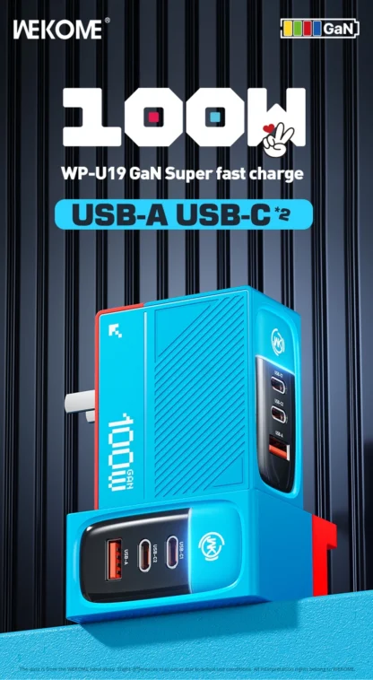 WEKOME GaN 100W Charger High Speed Fast Charging Type C Charger for Xiaomi 13 Samsung s23 ultra iPhone 15 pro max Macbook Pro - Image 34