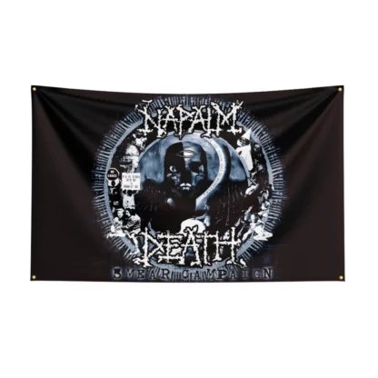 90x150cm Vintage N-Napalm-Deaths Band Flag Polyester Digital Printing Retro  Banner For Decor - Image 4