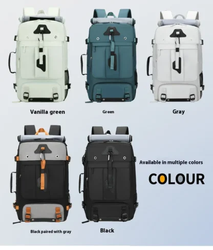Large capacity men's backpack with high-end feel, travel backpack, sports outdoor luggage bag, mountain climbing bag, waterproof - Image 26