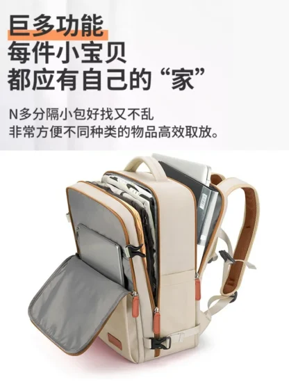 Travel Backpack 40x20x30 Cabin Plane Waterproof Expandable Weekender Laptop With USB Port Ryanair Carry-On Women Men Backpack - Image 10