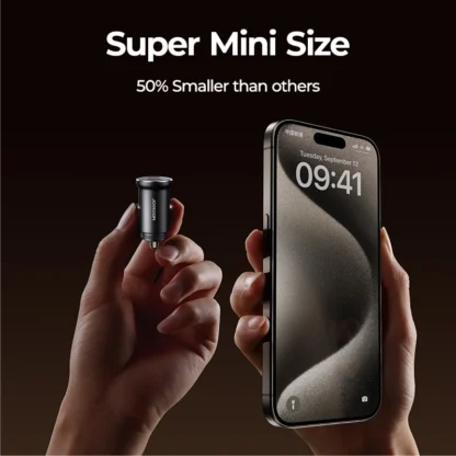 Joyroom 30W USB C Car Charger Adapter PD QC3.0 Mini Metal USB Charger Fast Charging Phone Charger for iPhone Samsung Huawei - Image 6
