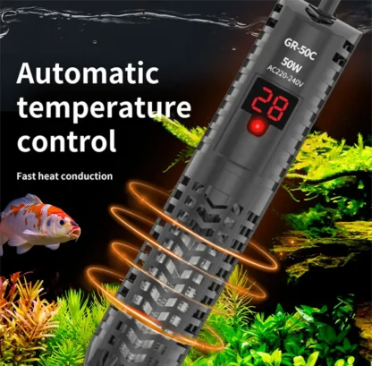 SUNSUN Fish Tank Digital Heating Rod Aquarium Submersible Heater 500W Adjustable Temperature Thermostat LCD Display Fish Farming - Image 17