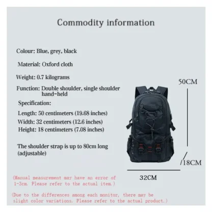 Large-capacity picnic, outdoor hiking backpack, multi-functional water-resistant travel backpack, outdoor luggage bag,fashionab - Image 12