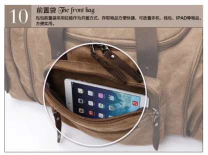 New Fashion Outdoor Travel Bag Handbag Canvas Crossbody Backpack Trend Large Capacity Casual Shoulder Bag - Image 45