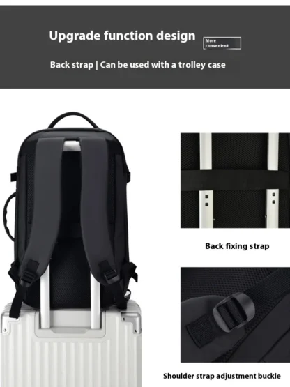 XOKY Travel Backpack Men Business Backpack School Expandable USB Bag Large Capacity 17.3 Laptop Waterproof Fashion Backpack 2303 - Image 3