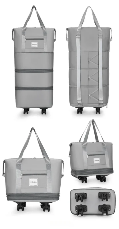 Travel bag, backpack large-capacity disassembly universal wheel storage bag, duffel bag portable multi-layer checked  with wheel - Image 26