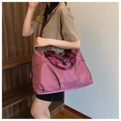 Large Capacity Oxford 2024 High Quality Travel Handbag Zipper Solid Trendy Casual Crossbody Bag Soft Versatile Popular Handbag - Image 42