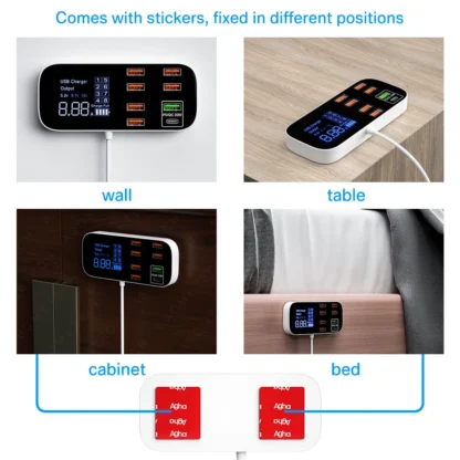 Quick Charge USB Charger HUB Tablet Portable Travel Mobile Phone Charger Adapter Fast Charger For iPhone xiaomi huawei samsung - Image 2