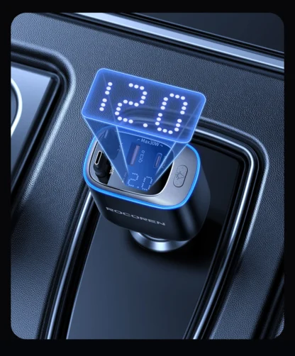 Rocoren 4 IN 1 Retractable Car Charger Mobile Phone 2C+L+A For iPhone Fast Charge Cord for iPhone 16 15 14 13 12 Samsung Xiaomi - Image 22