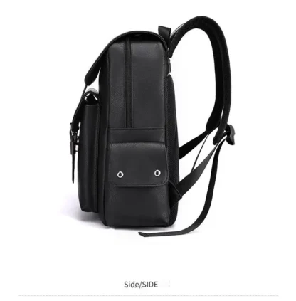 Large Capacity Soft PU Leather Backpack for Casual Business Travel - Image 32