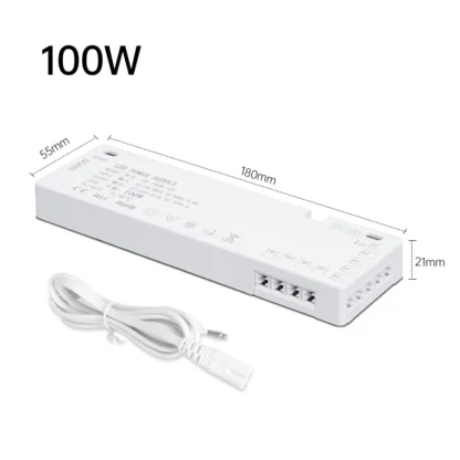 AC 220V to DC12V/24V LED Cabinet Light Power Supply 24W-200W EU/AU/UK Plug for Closet/Wardrobe/Light Strip with DuPont Port - Image 8