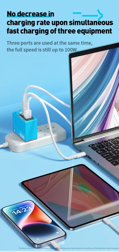 WEKOME GaN 100W Charger High Speed Fast Charging Type C Charger for Xiaomi 13 Samsung s23 ultra iPhone 15 pro max Macbook Pro - Image 38