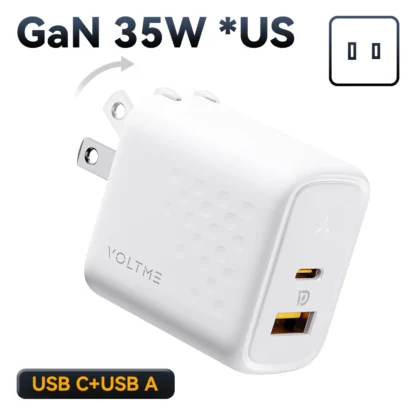 VOLTME 35W  PD USB C Charger GaN III Tech Fast Charger Fast Wall Charger Block for iPhone 15 Pro Max MacBook iPad Steam Deck - Image 7