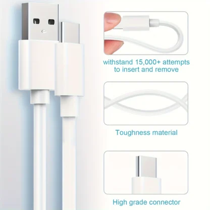 1/2/5Sets 5V 1A USB Charger Travel Wall Charging Head with USB A to Type C USB Charging Cable Phone Adapter Portable EU Plug 5W - Image 13