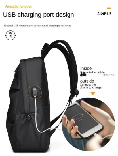 2025 Casual Atmosphere Business Computer Bag New Backpack Outdoor Large Capacity Travel Shoulder Bags For Men - Image 13