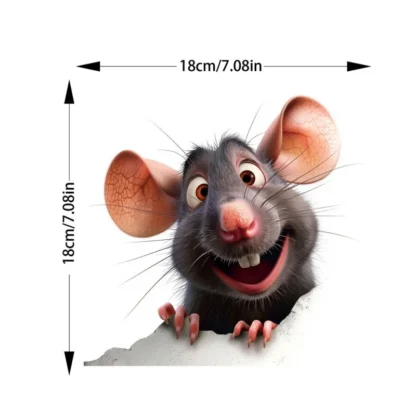 Transparent Creative Car Scratch Cover Animal Stickers Fun Decoration Transparent Vinyl Bumper Stickers for Vehicle Protection - Image 9