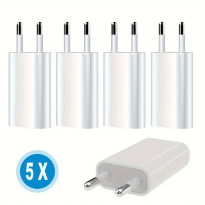 1/5/10pcs Plugs USB Wall Adapter Charger 5W Slim Charging Plug Power Supply 5V 1A Power Plug Adapter Socket Adapter for iPhone - Image 7