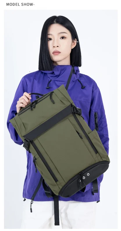 Business Backpack Shoes Pocket Men Outdoor Travel Duffel Short Trip Luggage Bag Commuting Laptop Computer College Schoolbag - Image 27