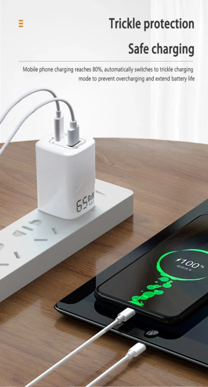 UGOURD PD 65W GaN Fast Charger Power Adapter With USB A and Type C Quick Charge UK EU US Plug For iPad MacBook Air Laptop iPhone - Image 20
