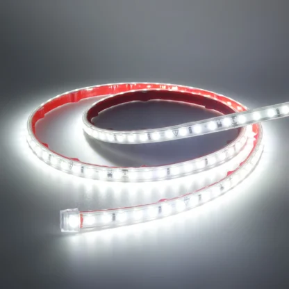 AC220V LED Strip Lights EU UK Plug SMD2835 120LEDs/m Waterproof Lamp With Adhesive Tape Warm/Natural/Cool White Red Blue Yellow - Image 26