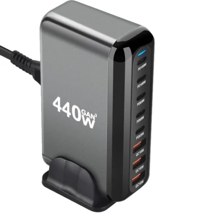 GaN Charger Multi USB Ports Desktop Charging Station Quick Charge For iPhone Huawei Xiaomi Samsung MacBook Type C PD Charger - Image 13
