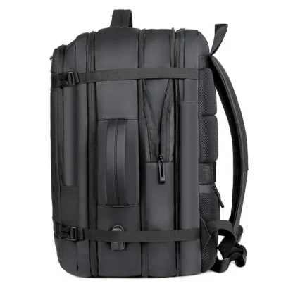 40LExpandable USB Travel Backpack, Flight Approved Carry on Bags for Airplanes,Water Resistant Durable 17-inch backpack men - Image 3
