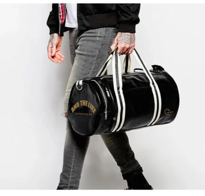Large Leather Travel Handbag Men Fashion PU Luggage Pack Bag Letters Flight Carry On Business Trip Tote Overnight Shoes Duffle - Image 19