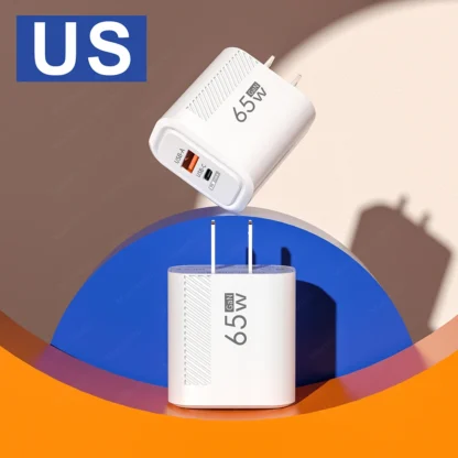 65W GaN USB Fast Charger Quick Charge3.0 PD Type C Wall Charger For iPhone 15 14 Samsung Xiaomi Huawei USB C Phone Power Adapter - Image 13