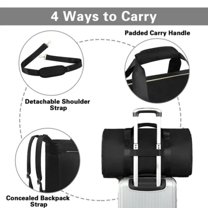 Convertible Travel Suit Bag Multifunctional Convertible Clothing Duffel Handbag Wear-Resistant Folding Backpack Hiking Rucksack - Image 10