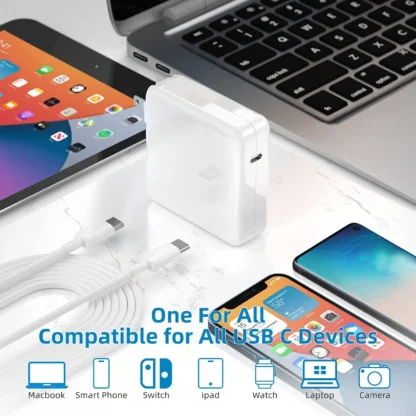 30W PD USB-C Power MagSaf* 3 Adapter Laptop Notebook Fast Charger For Apple Macbook 12'' Air 13'' M1 M2 A1882 A1534 A2337 A2681 - Image 13